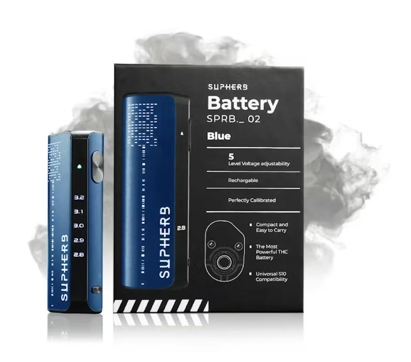 Photograph of product: Supherb - Battery V2 Blue