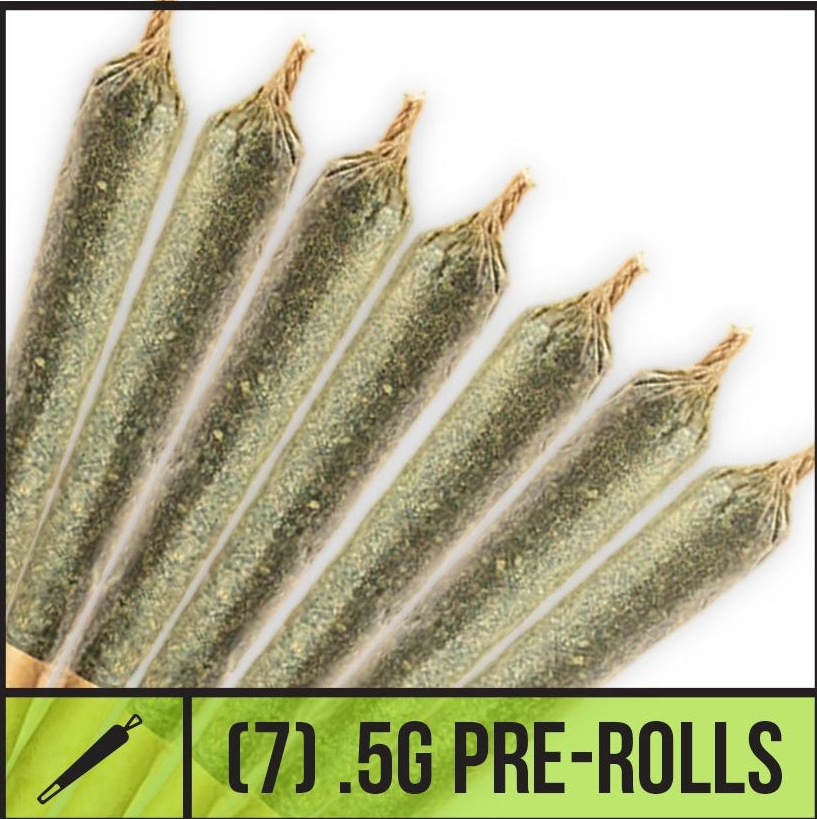 Photograph of product: Natty Rems 7 Pack of .5 Gram Joints: Motorbreath #15