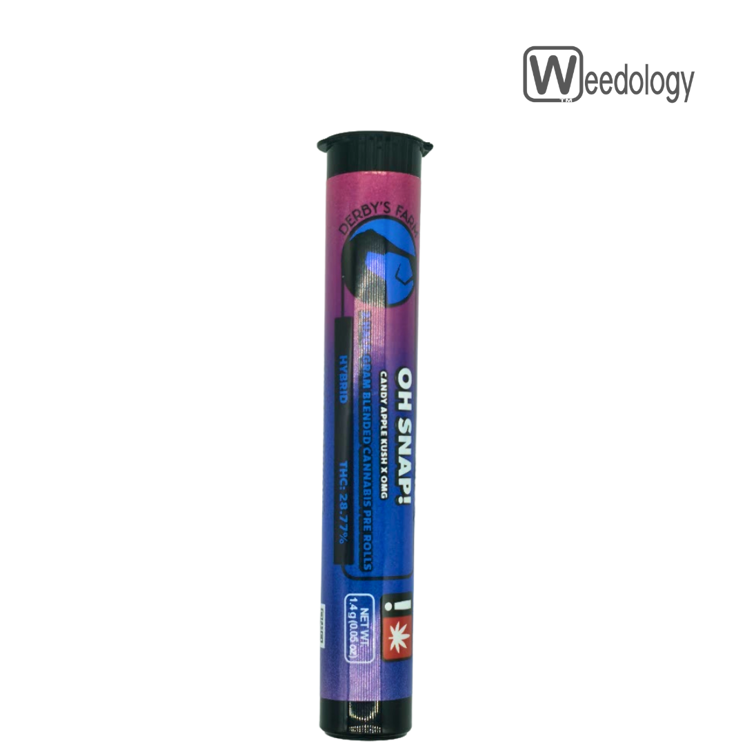 Photograph of product: Derby's 2pk OH SNAP 0.5g Pre-Rolls