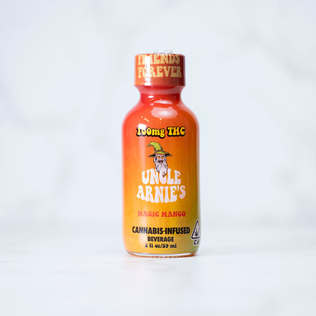 Photograph of product: Uncle Arnies Magic Mango Oui'd Infused Beverage 2oz 100mg TH-oui