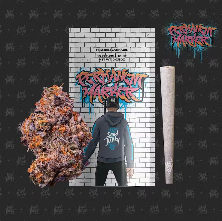 Photograph of product: Seed Junky - Pre-roll 1g - Permanent Marker