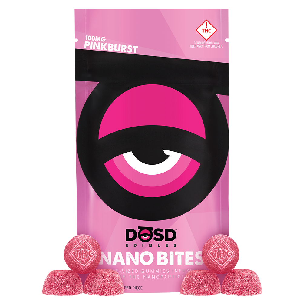 Photograph of product: DOSD | 100MG Pink Burst | REC