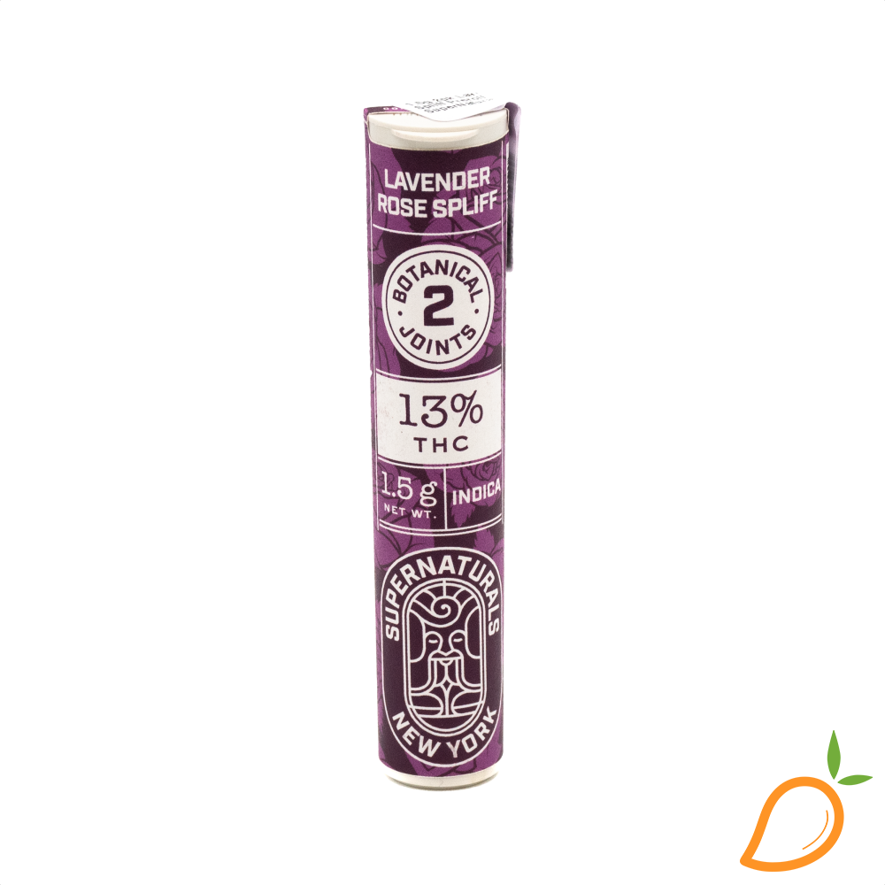 Photograph of product: 1.5g 2pk Lavender Rose Spliff Preroll Pack SuperNaturals