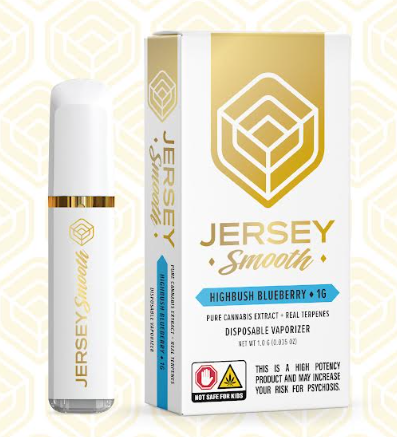 Photograph of product: Jersey Smooth - Highbush Blueberry Disposable 1G