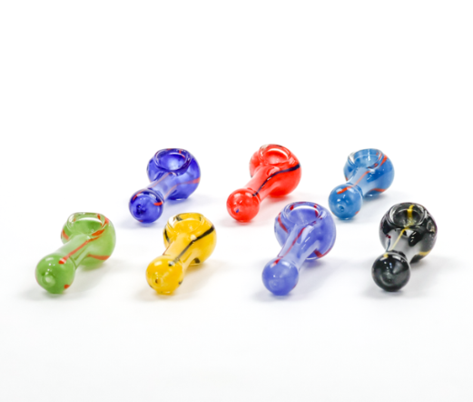 Photograph of product: 2.5" Assorted Glass Hand Pipes