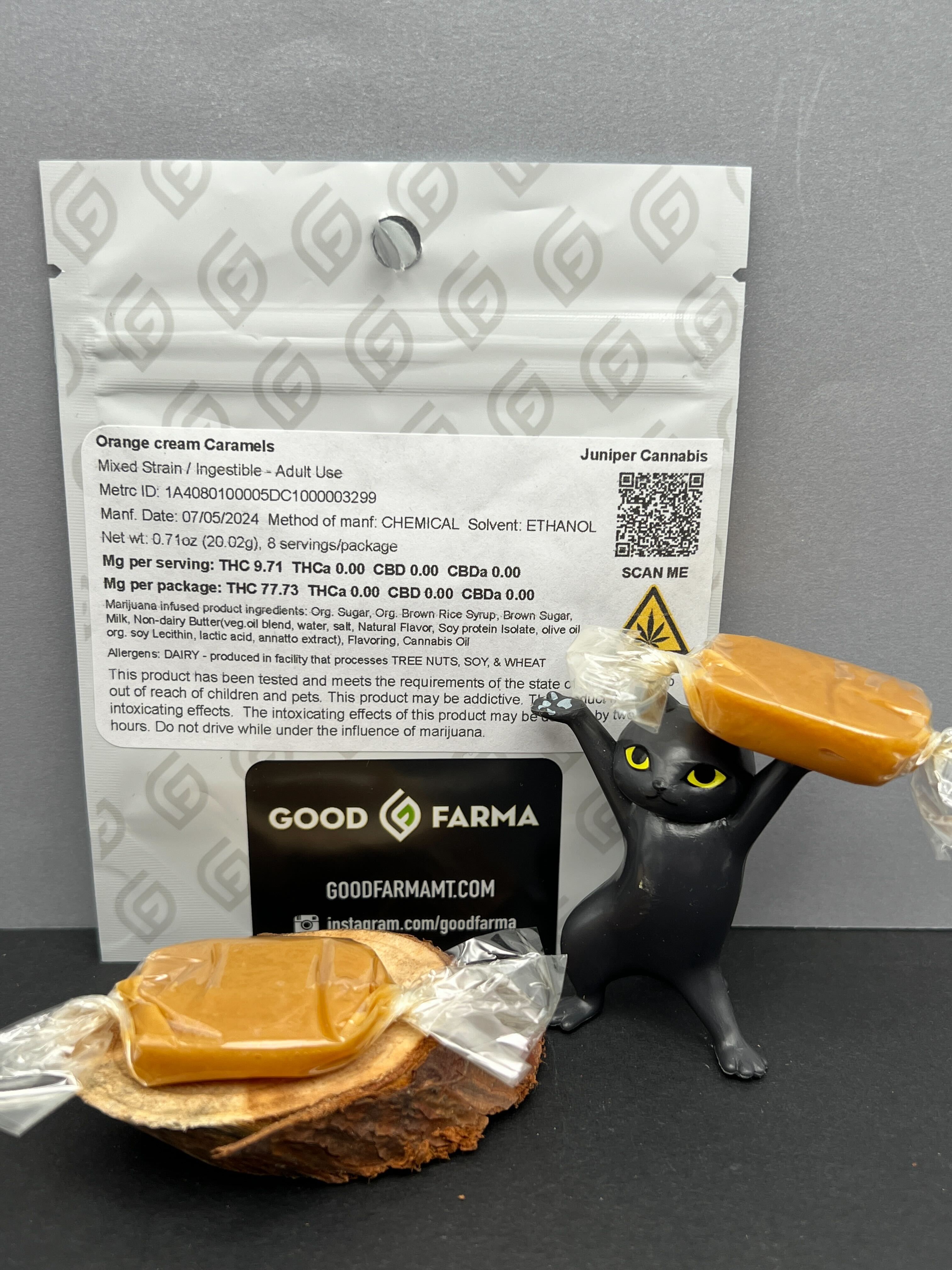 Photograph of product: 8pk Orange Cream Caramels - Good Farma