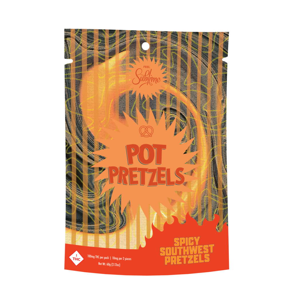 Photograph of product: Sublime - Spicy - 100mg Pretzels