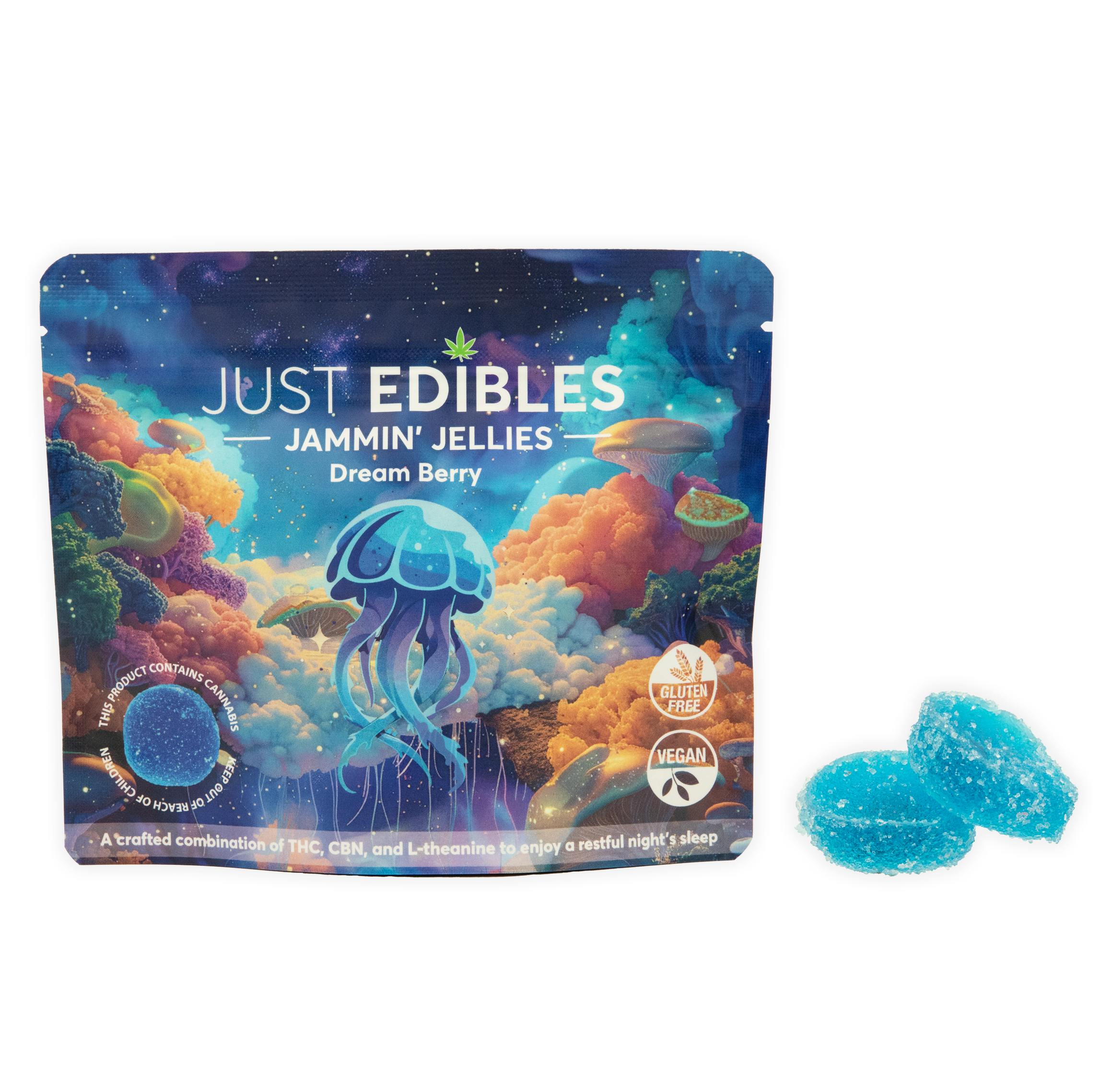 Photograph of product: DREAM BERRY JAMMIN' JELLIES 10PC [100MG]