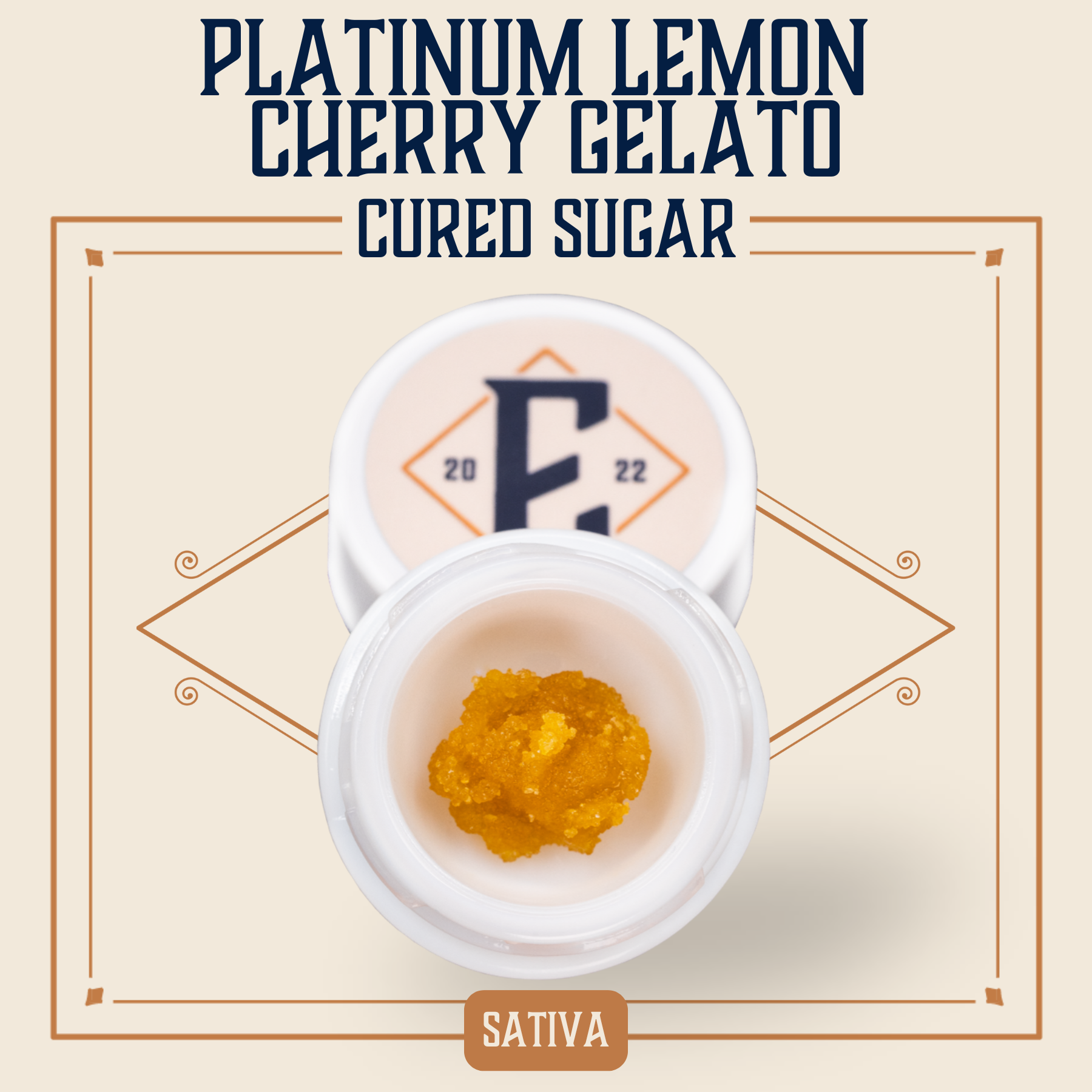 Photograph of product: Platinum Lemon Cherry Gelato Cured Sugar