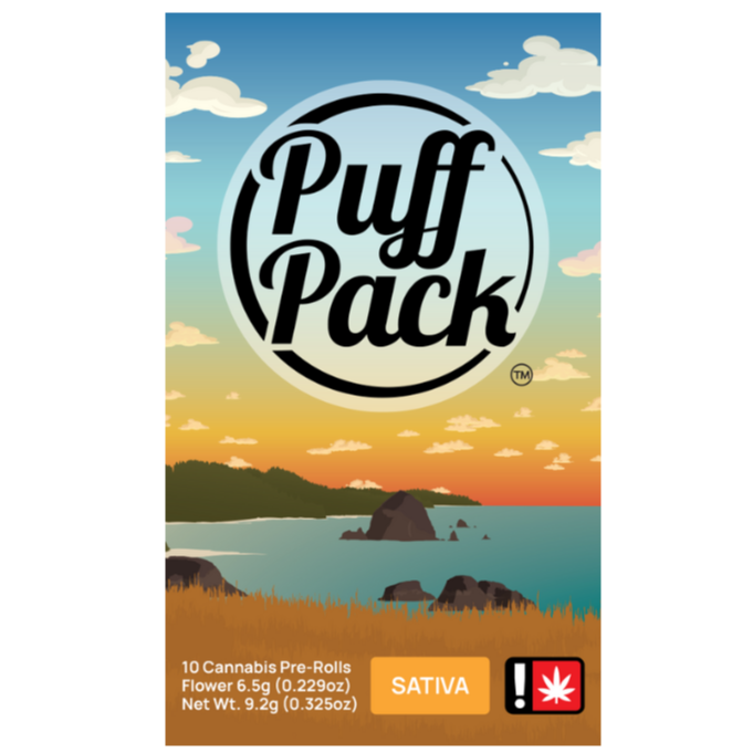 Photograph of product: Hawaiian Ice / Sour Strawberry Puff Pack | .65g x 10