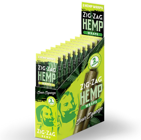 Photograph of product: Zig-Zag - Hemp Wraps | Sour Squeeze | 2pk