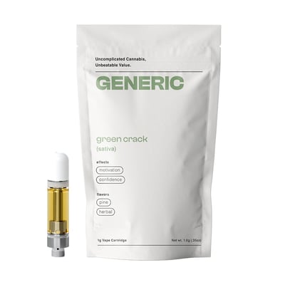 Photograph of product: Generic - Vape Cart - Green Crack (1g)