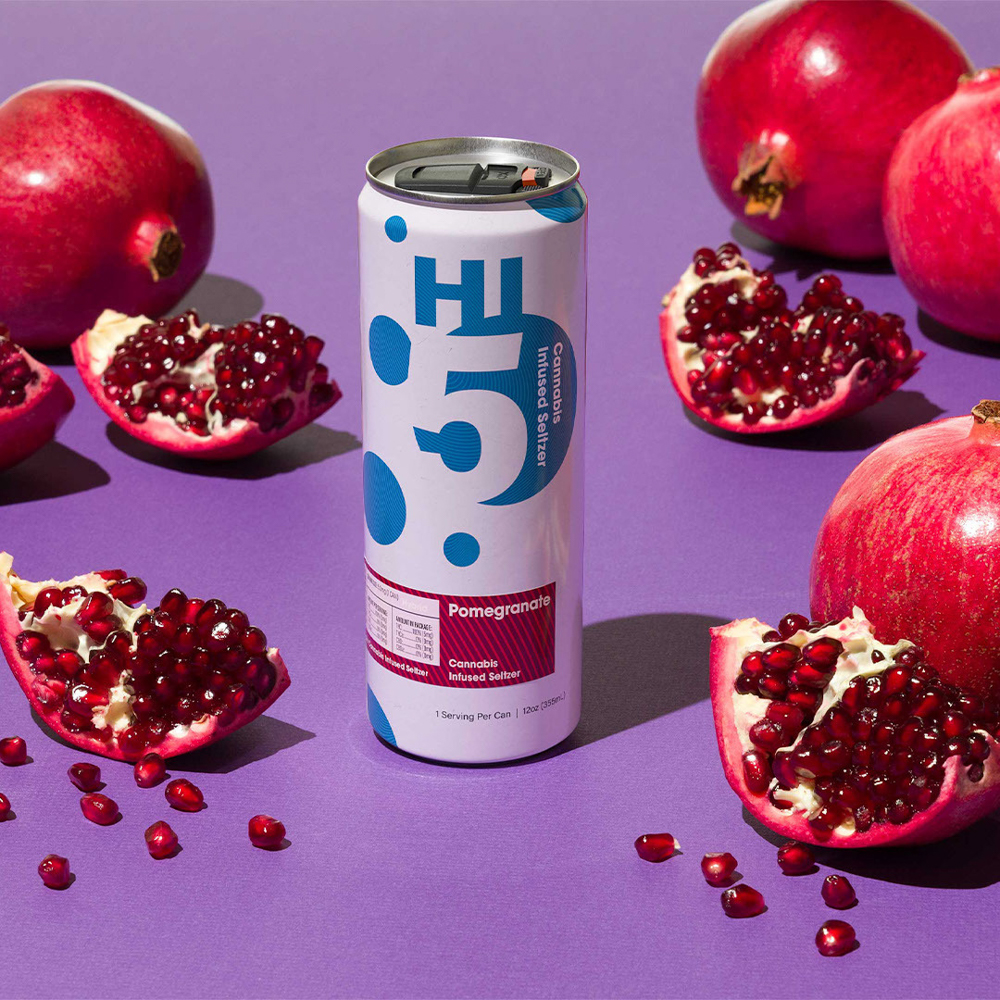 Photograph of Product: Single Hi5: Pomegranate Seltzer (4 for $16)