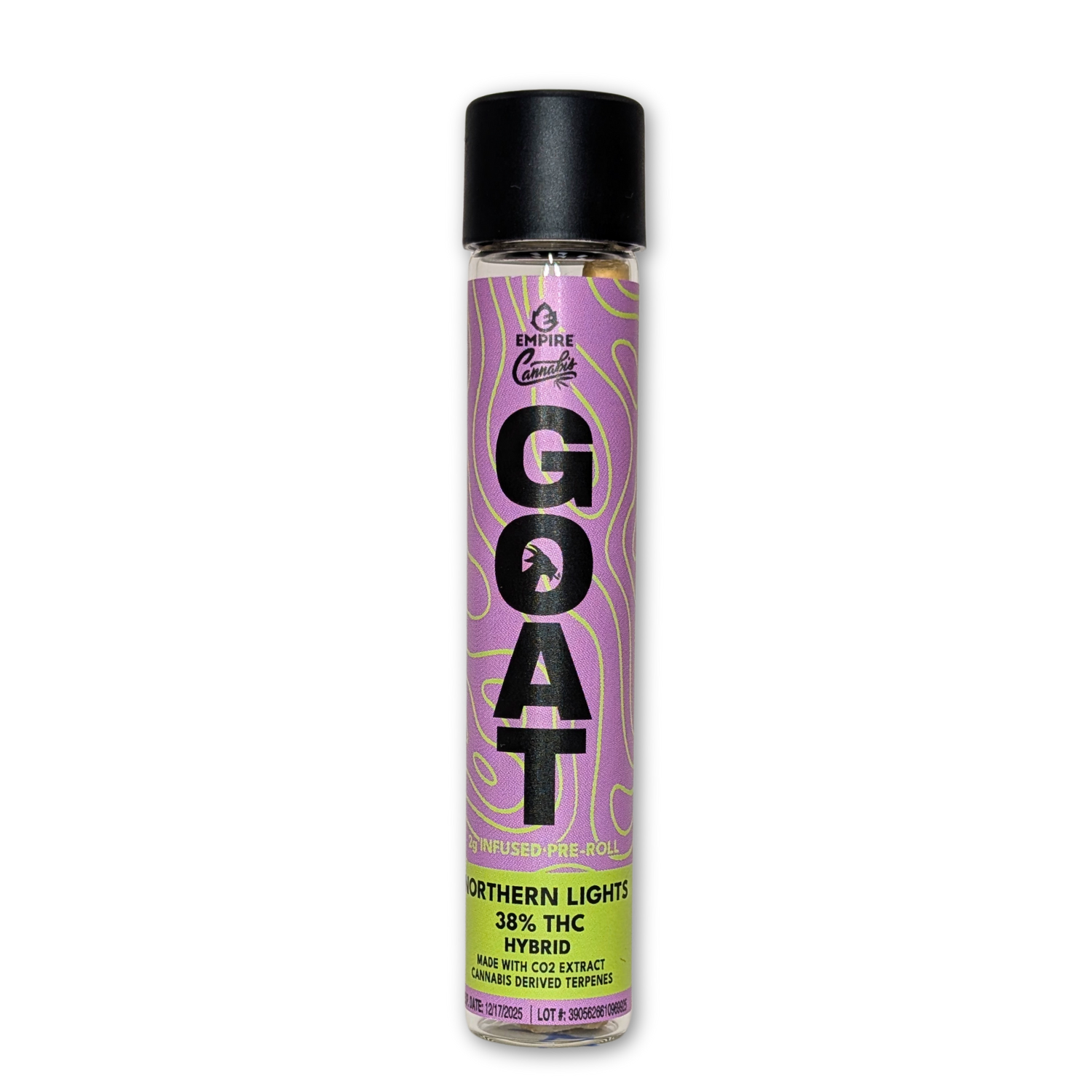 Photograph of Product: GOAT - Northern Lights - Infused Preroll - 2g