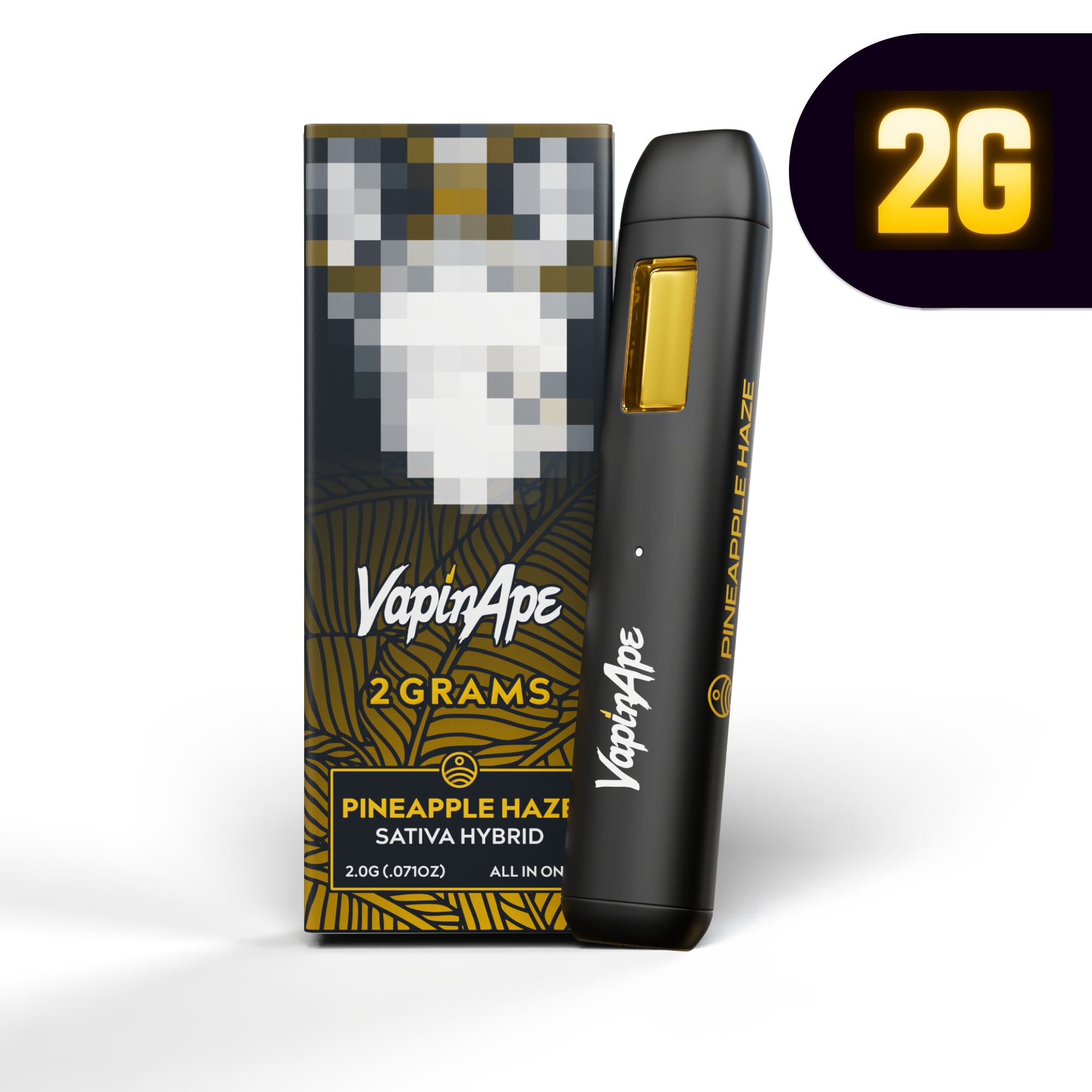 Photograph of product: Pineapple Haze | Disposable | 2g