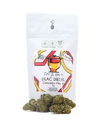 Photograph of product: Pot & Head | Flower | Lilac Diesel - 7g
