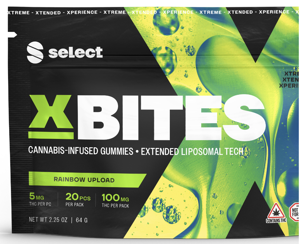 Photograph of product: X-Bites Rainbow Upload Gummies 100mg 20pk
