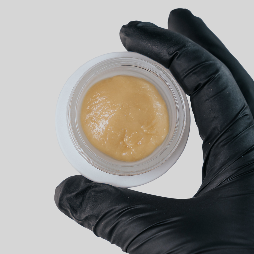 Photograph of product: Pyxy Cold Cure Live Rosin - Tub: 90u