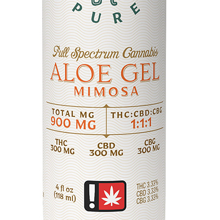 Photograph of product: Mimosa Aloe Lotion 1:1:1 TH-oui:CBD:CBG