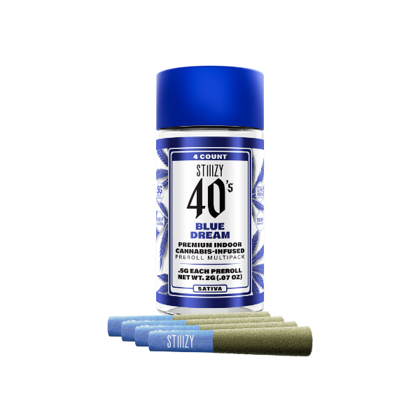 Photograph of product: 40's Blue Dream Infused Preroll 4pk