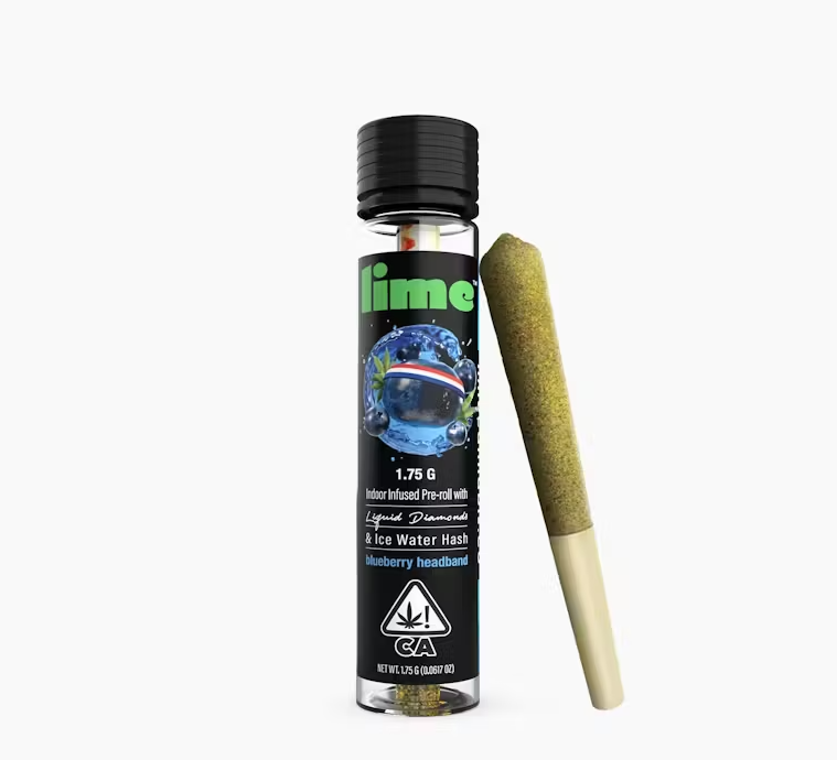 Photograph of product: Blueberry Headband Infused Preroll - 1.75g