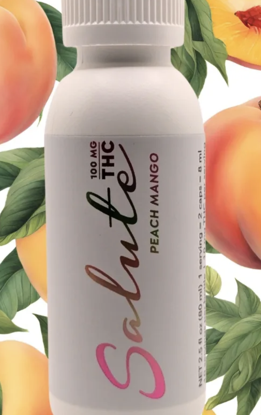 Photograph of product: Drink | Salute | Peach Mango 2.5oz
