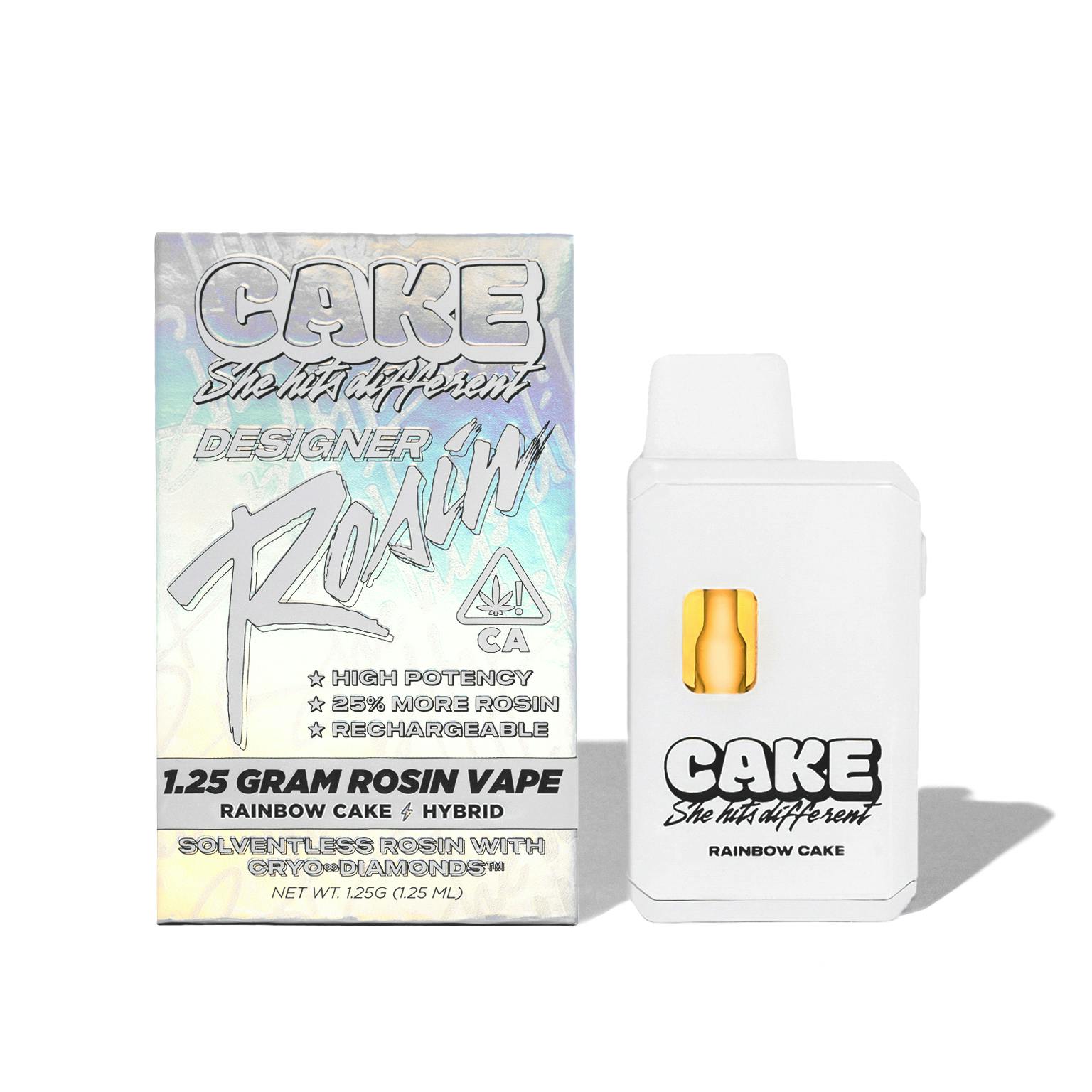 Photograph of Product: CAKE She Hits Different | Rainbow Cake Designer Rosin All-In-One | 1.25g