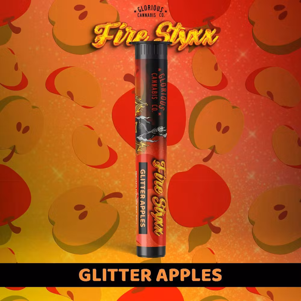 Photograph of product: Glitter Apples Infused Fire Styxx | Pre Rolls