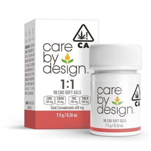 Photograph of product: [Care By Design] CBD Soft Gels - 1:1 - 10ct - 