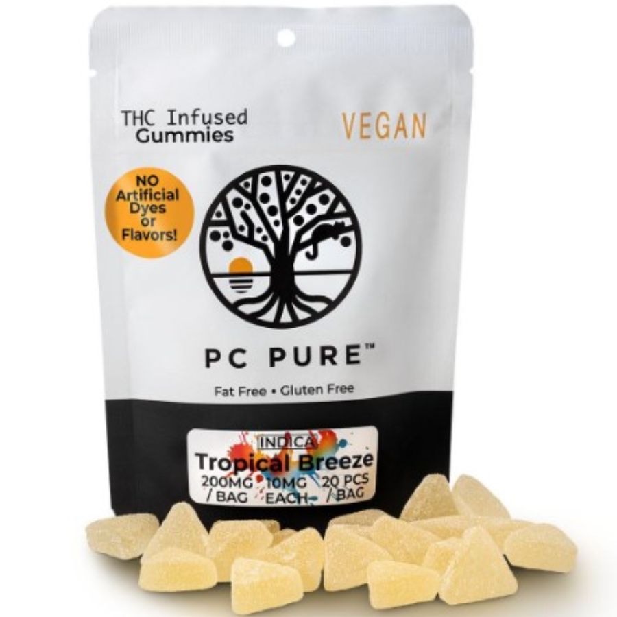 Photograph of product: Tropical Breeze (20mgx10) 200mg Gummies