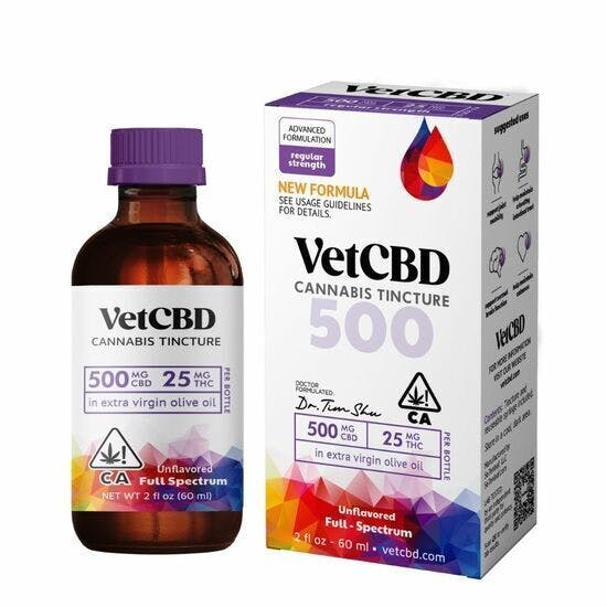 Photograph of product: VETCBD- Tincture 500mg