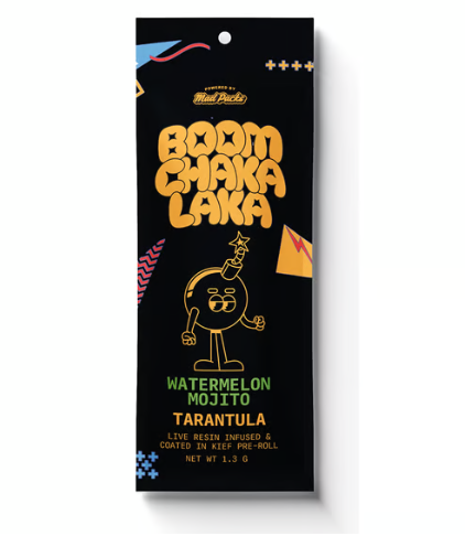 Photograph of product: Boom Chaka Laka - 1.3G Tarantula Infused Preroll - Watermelon Mojito