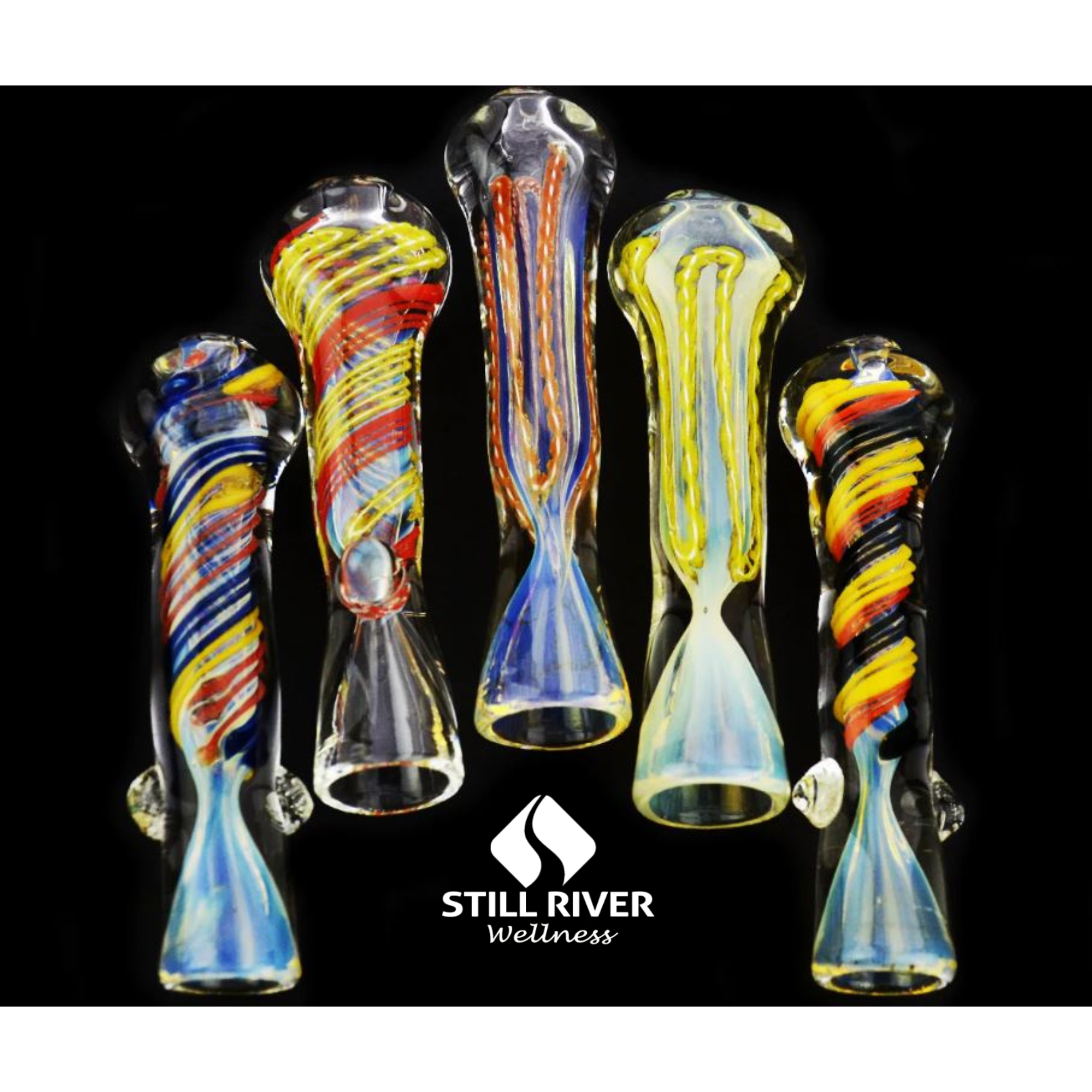 Photograph of product: Multi Color Glass Chillium 3" (A232)