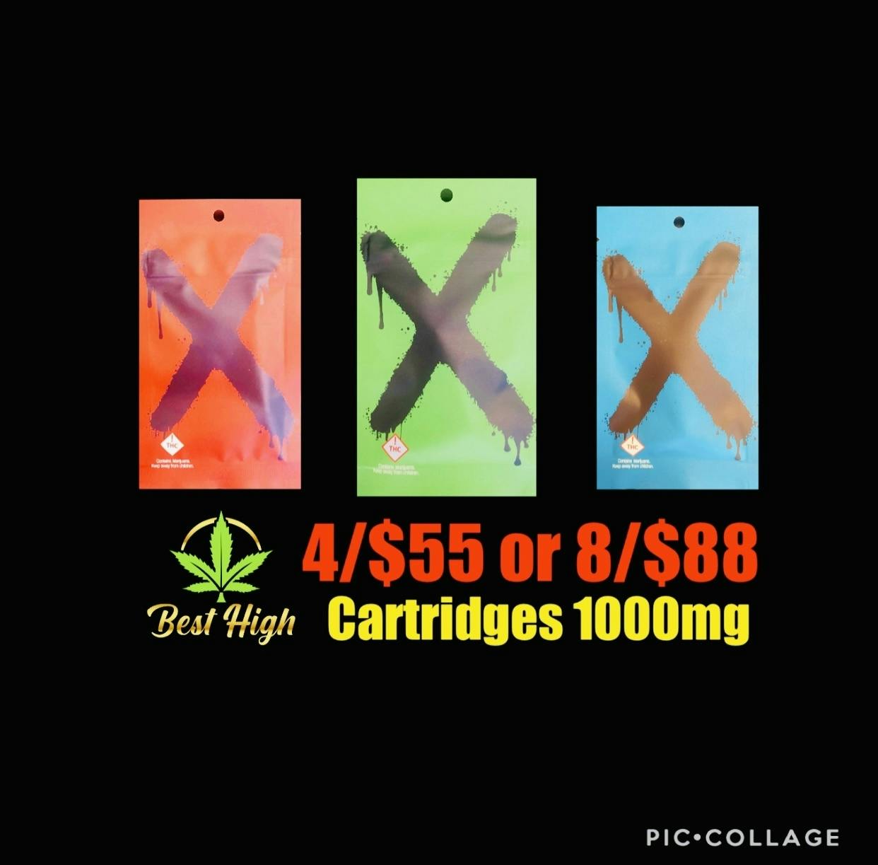 Photograph of product: Spherex X Cartridge 1000mg NYC Diesel 4/$50 or 8/$88 + Tax