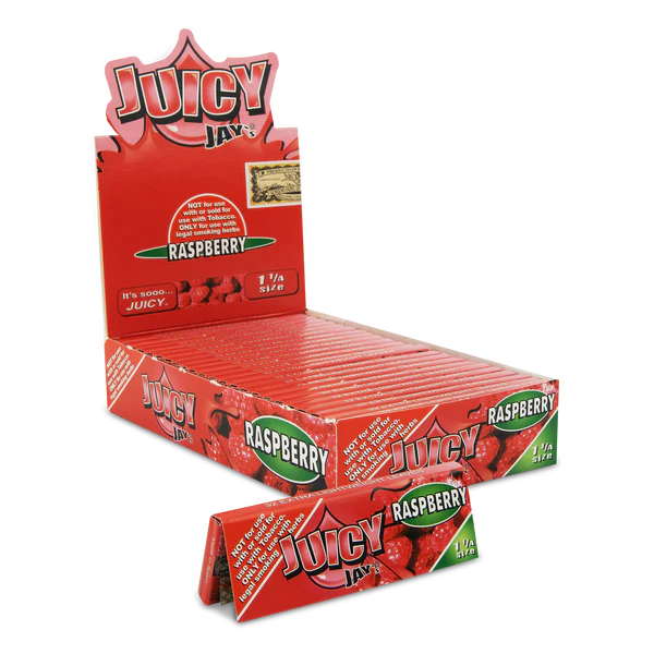 Photograph of product: Juicy Jay's Rolling Papers | 1 1/4" 32pk | Raspberry