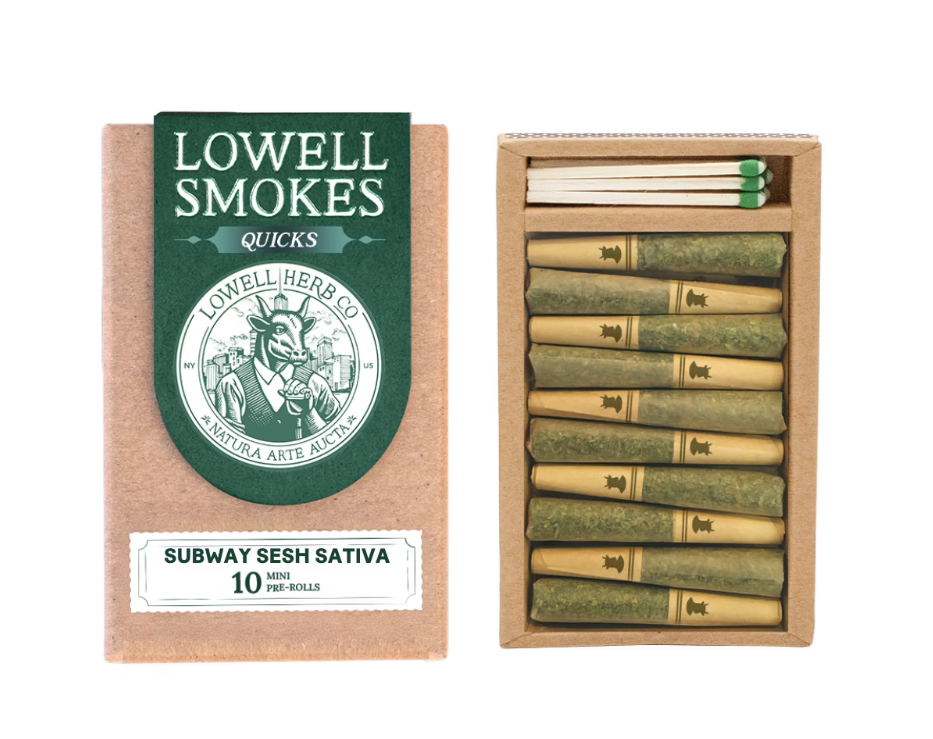 Photograph of product: Lowell | Quicks |  Subway Sesh | 10 pack | Prerolls