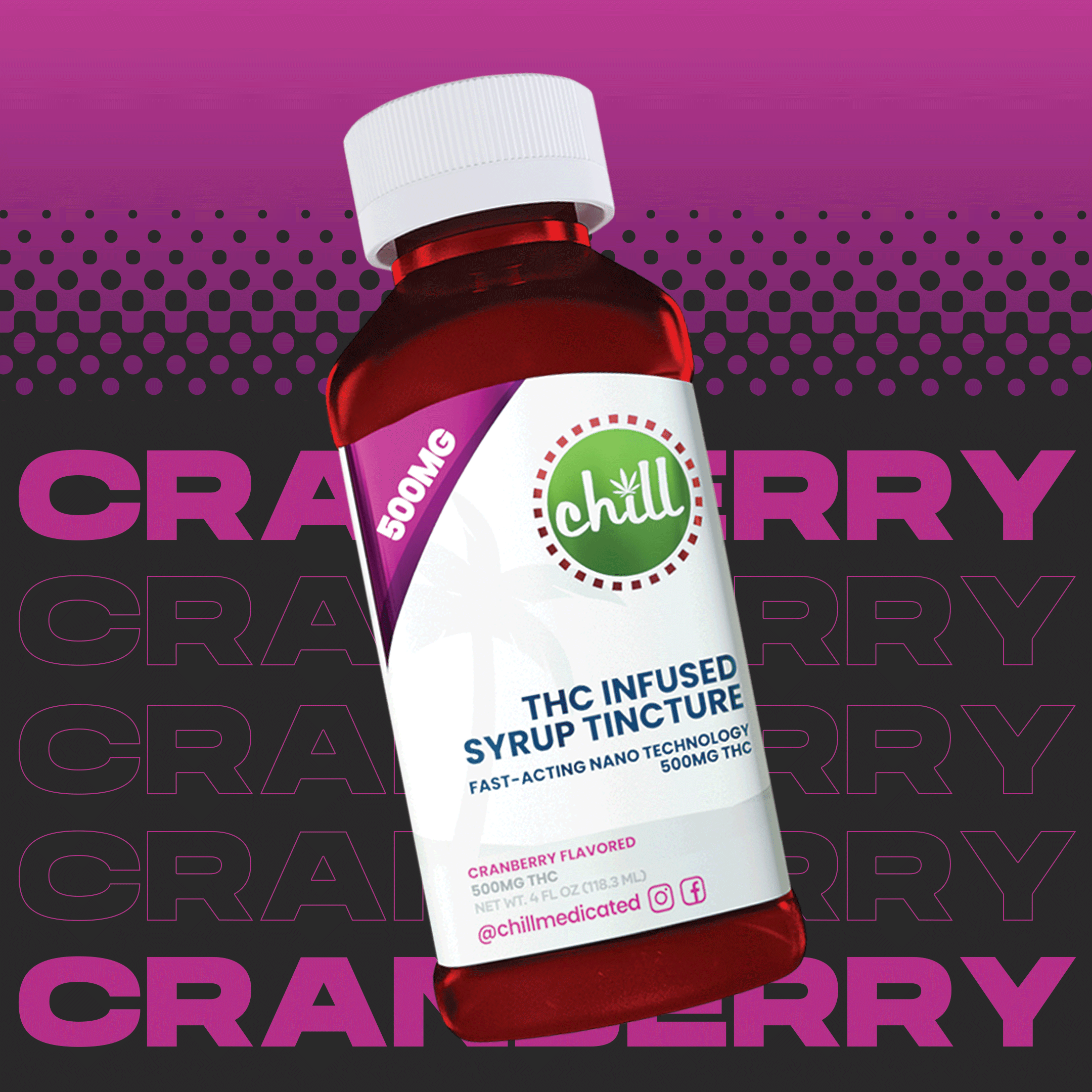 Photograph of product: Cranberry Medicated Syrup | TH-oui | 500mg