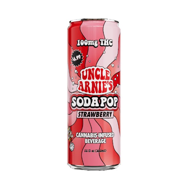 Photograph of product: Strawberry Soda 12oz- 100mg - 