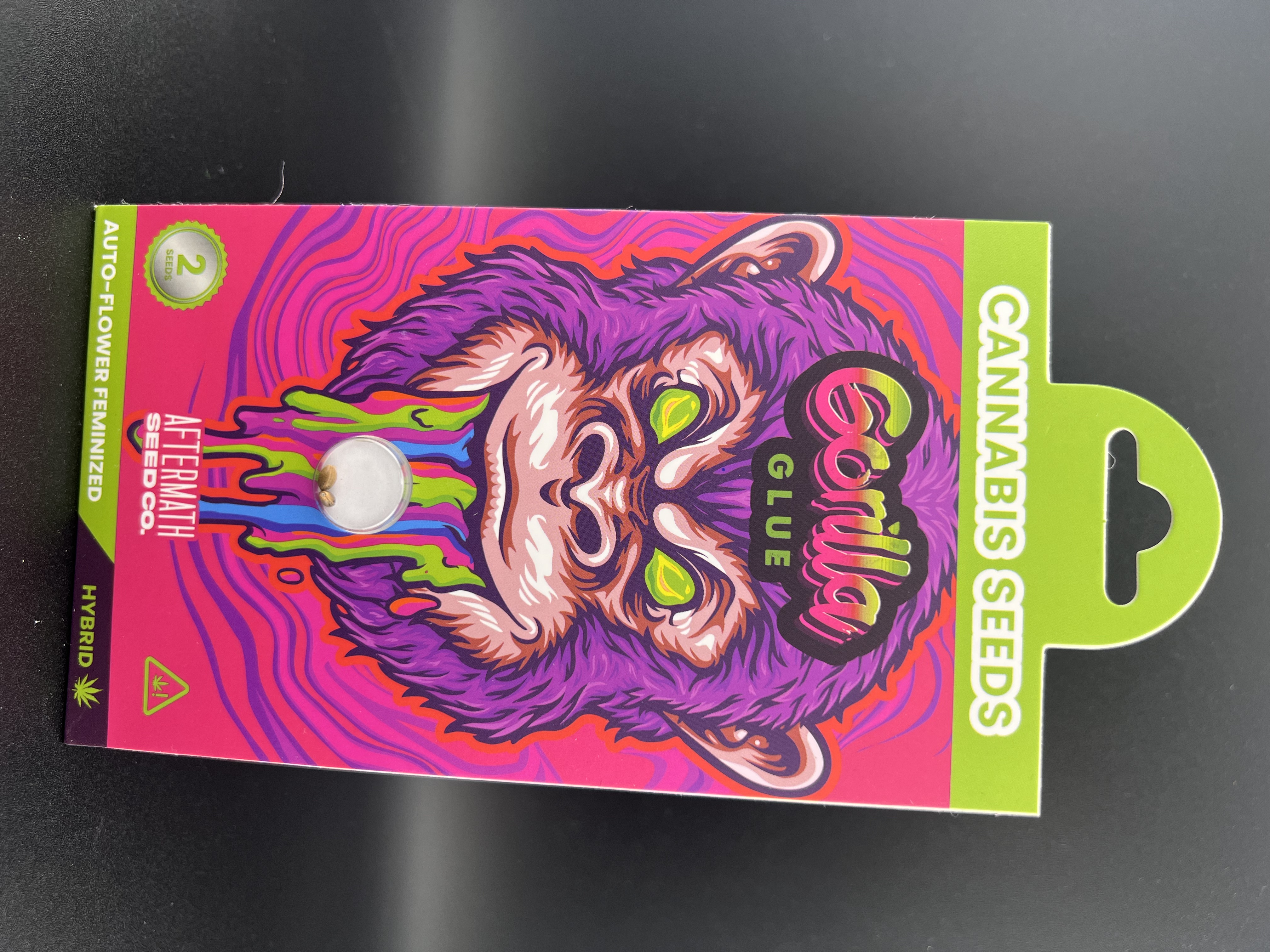 Photograph of product: Aftermath Seed Co. - Gorilla Glue - Oui'd Seeds - 2pk
