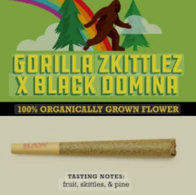 Photograph of product: Gorilla Zkittles x Black Domina