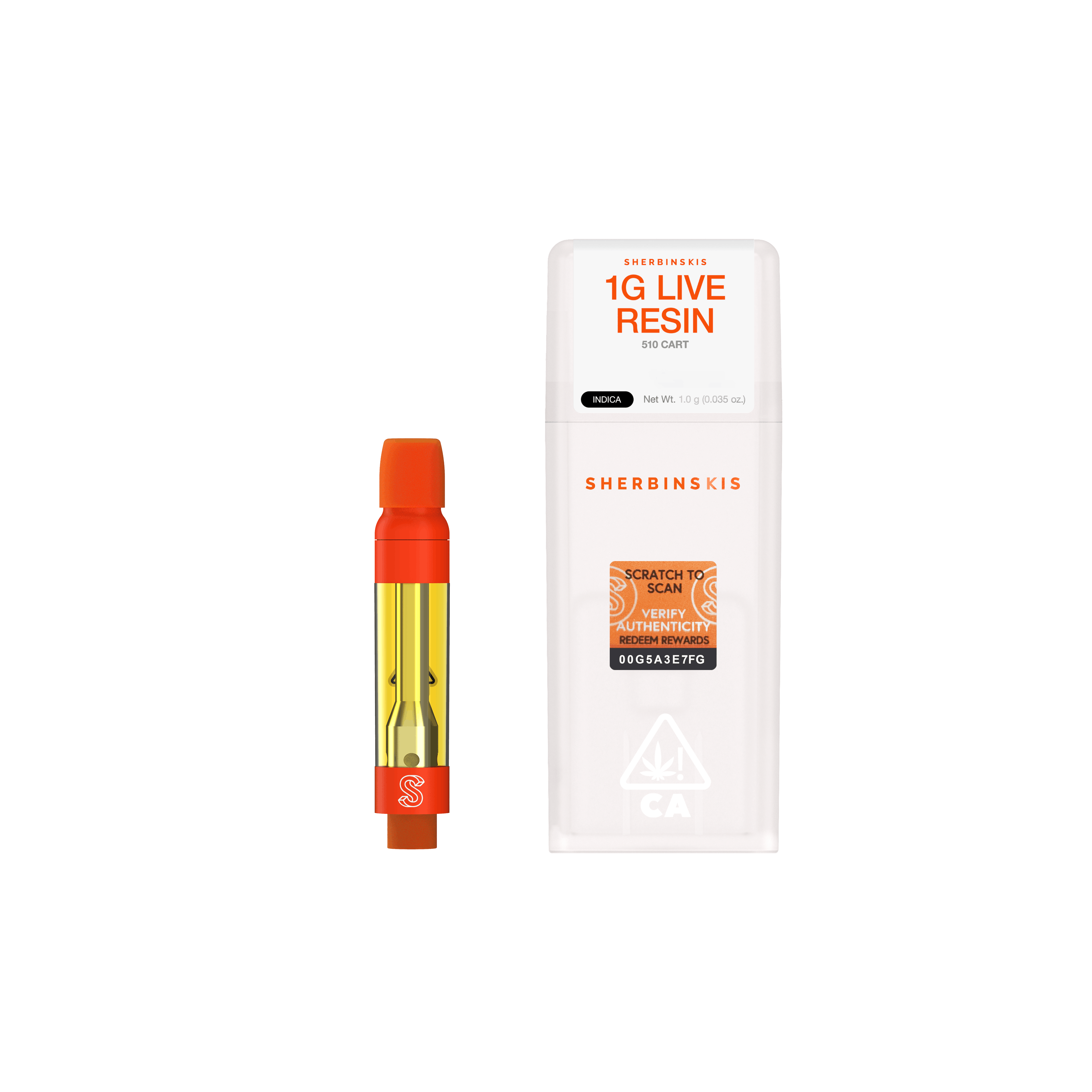 Photograph of product: LIVE RESIN CART - RAINBOW RUNTZ (1G)