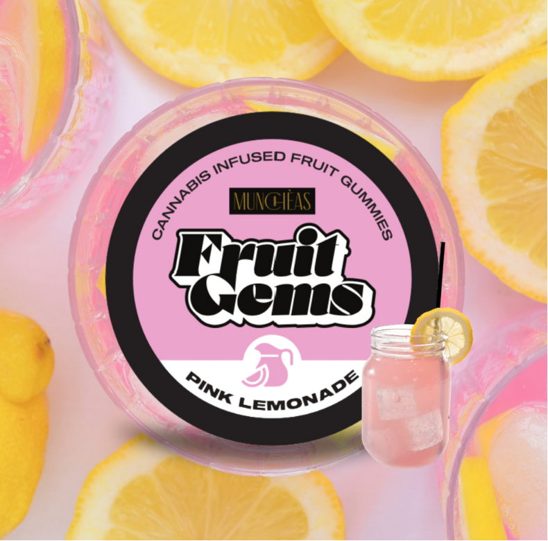 Photograph of product: Munchas | Fruit Gems | Pink Lemonade | 100mg