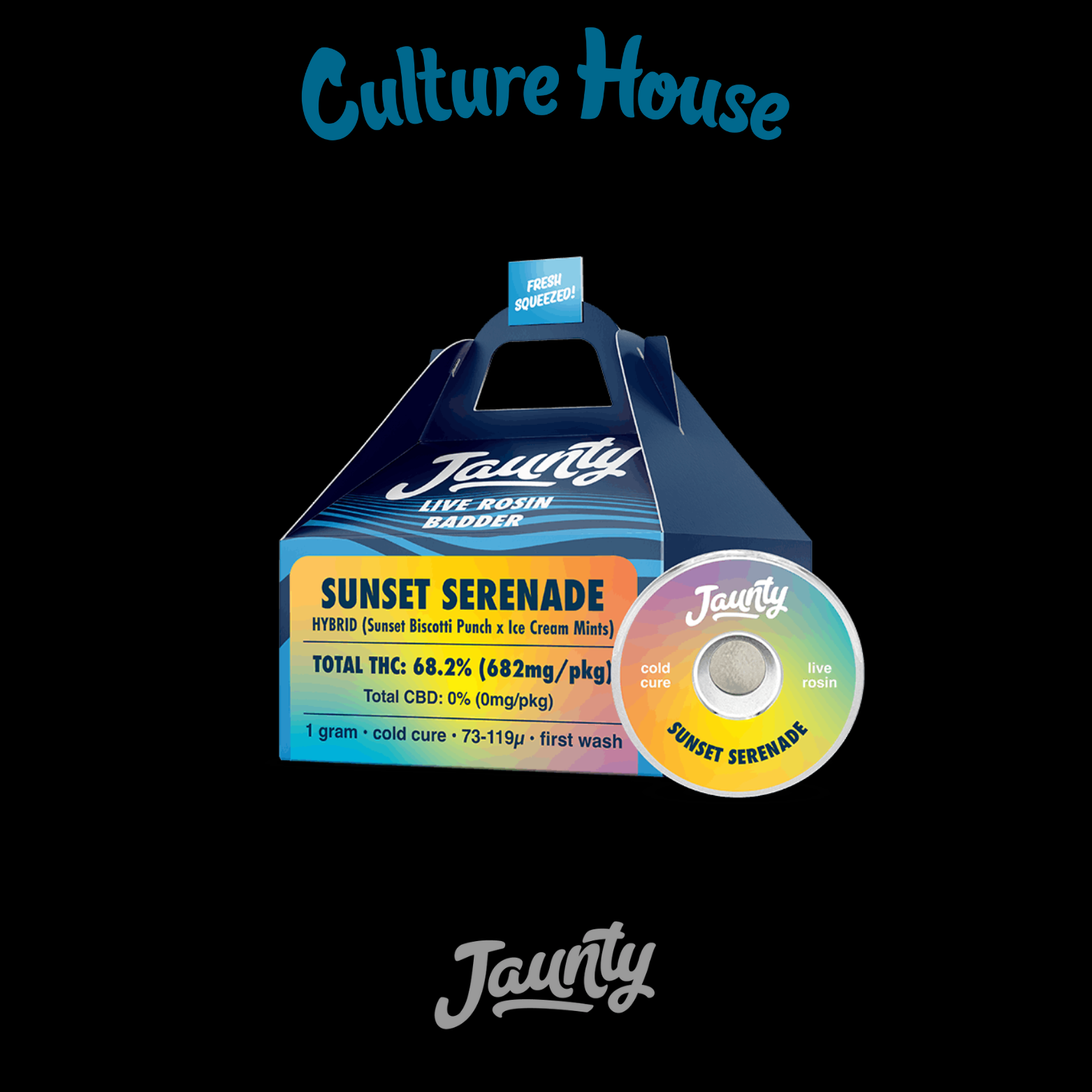 Photograph of product: Jaunty | Sunset Serenade | Live Rosin Badder