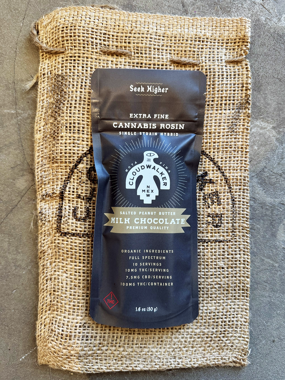 Photograph of product: Peanut Butter Milk Chocolate (75mg CBD/100mg TH-oui)