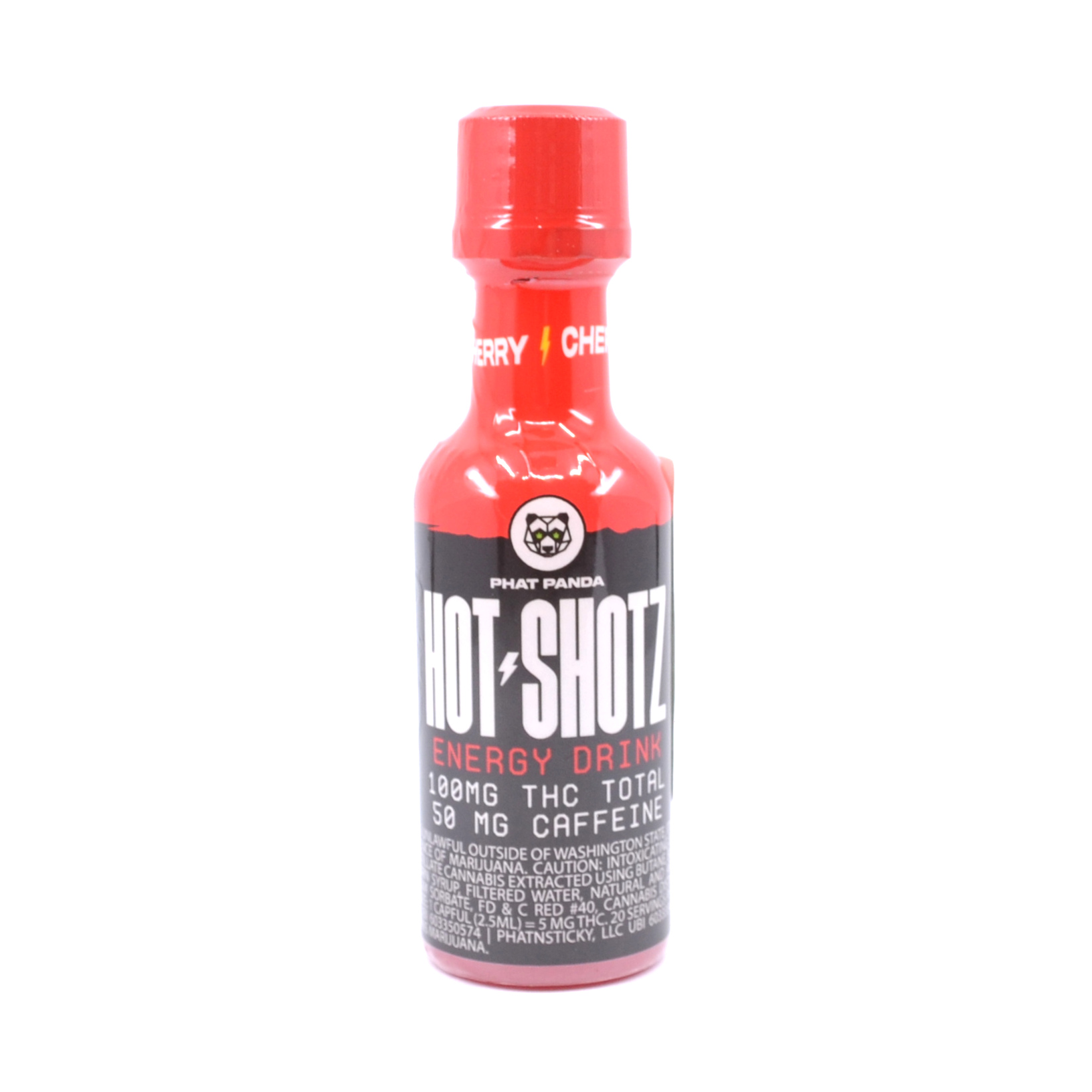 Photograph of product: Energy Hot Shotz - Cherry | Energy 1pk | (100mg) (DOH)