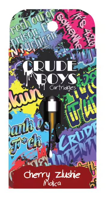 Photograph of product: Crude Boys - 1g Cart - Cherry Zlushie Oui'd