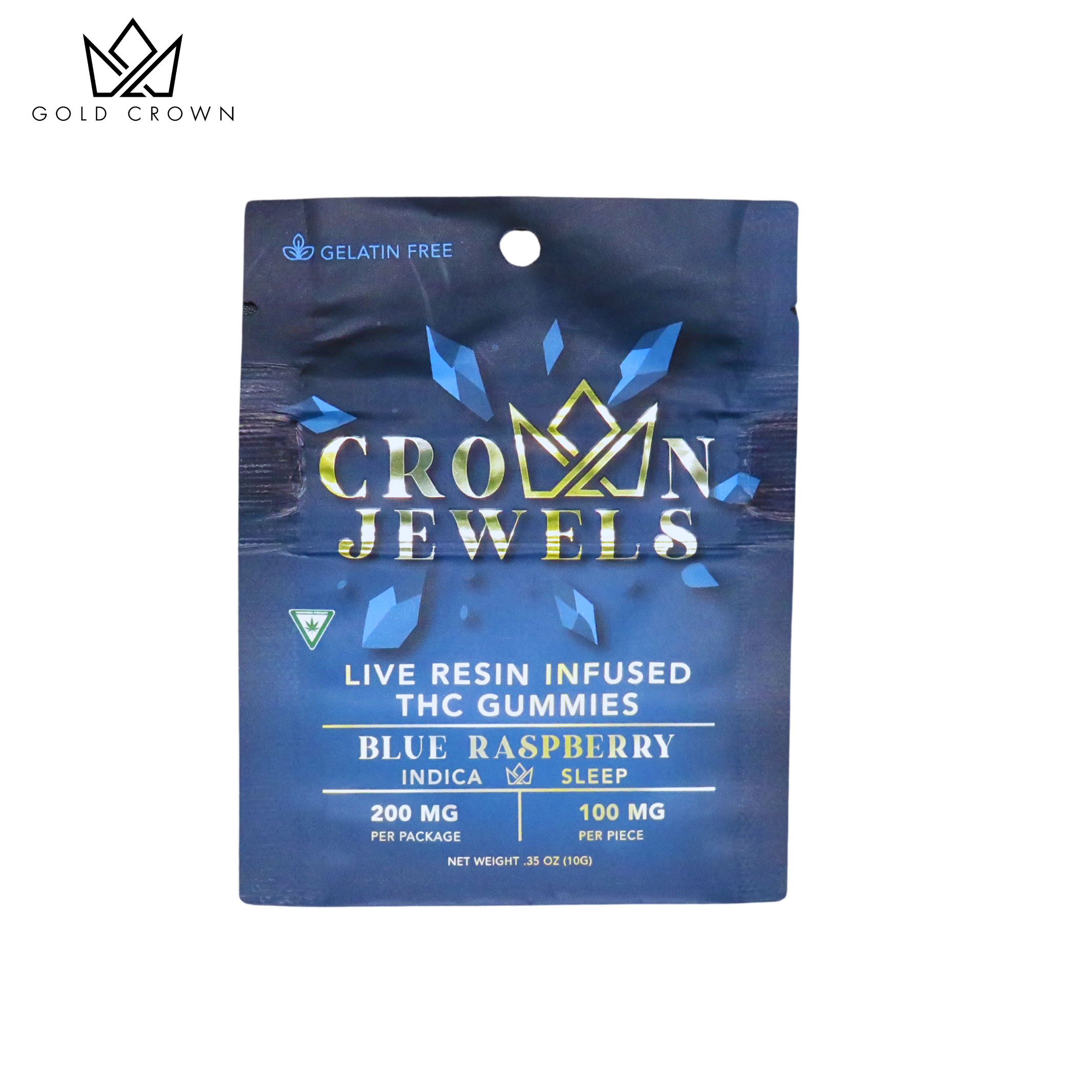 Photograph of product: Crown Jewels 200mg - Blue Raspberry | 100mg each