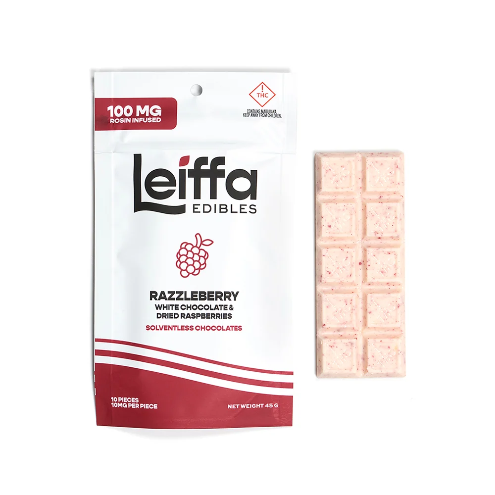 Photograph of product: Leiffa - Solventless Chocolate - Razzleberry - 100mg