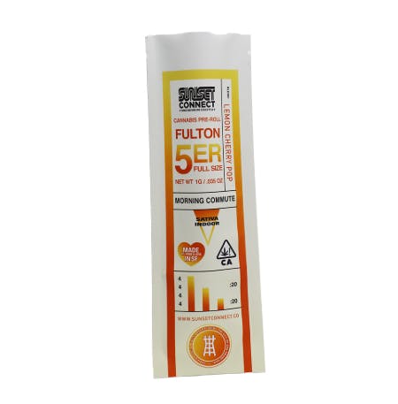 Photograph of product: Fulton 5'er Lemon Cherry Pop 1g - 