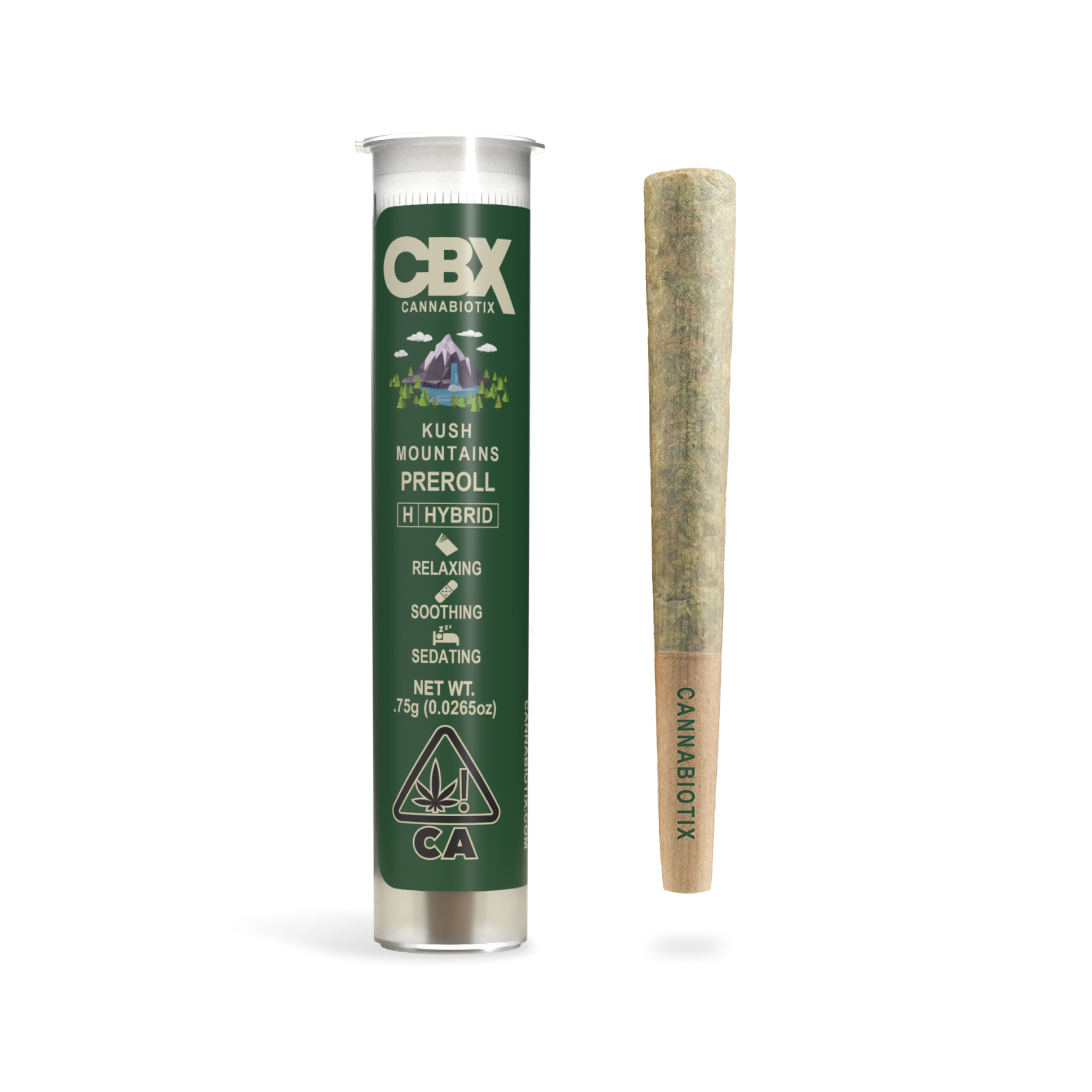 Photograph of product: Cannabiotix - Kush Mountains (Hybrid) Preroll